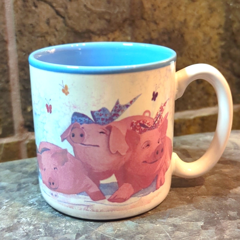 Vintage Potpourri Press Pig Out Ceramic Mug